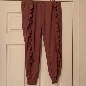 Pink joggers